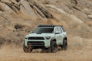Toyota 4Runner Exterior Window Molle - Driver Side - DV8 Offroad - For DV8 Roof Rack - Black Powder Coated - `25-`26